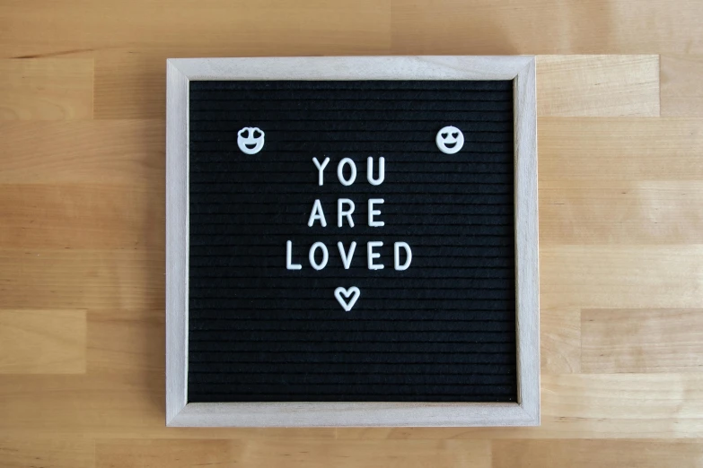 you are loved handmade framed wall art