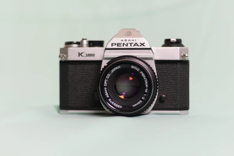 the old pentax k1 camera has a small lens