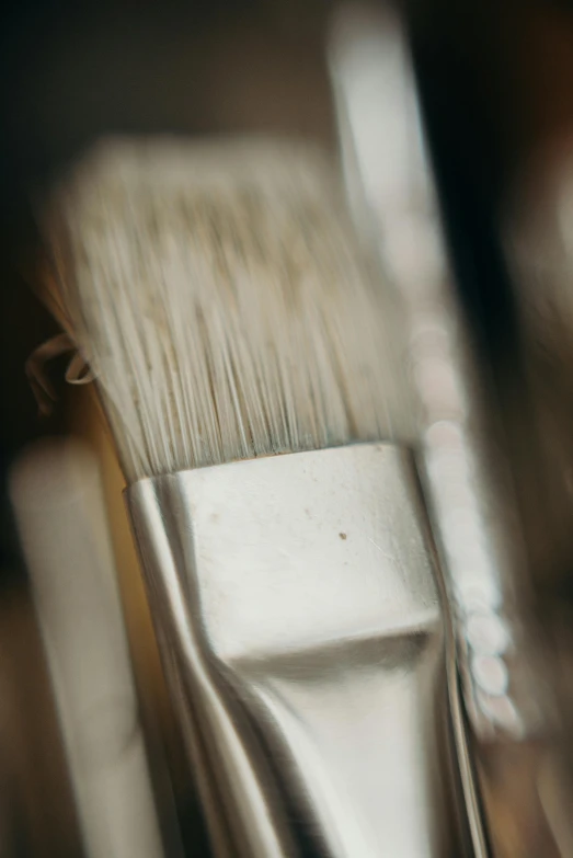 an up close view of some brushes sitting next to each other
