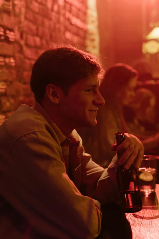 people sitting around a table at a bar