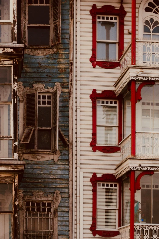 the windows of a house are missing and not cleaned