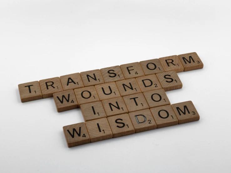 a crossword puzzle that reads transform, , and wisdom