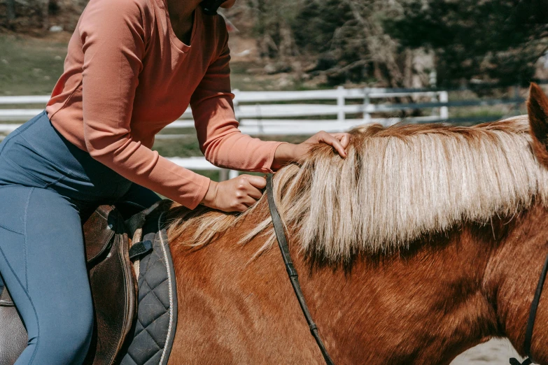 a person that is riding a horse in a corral