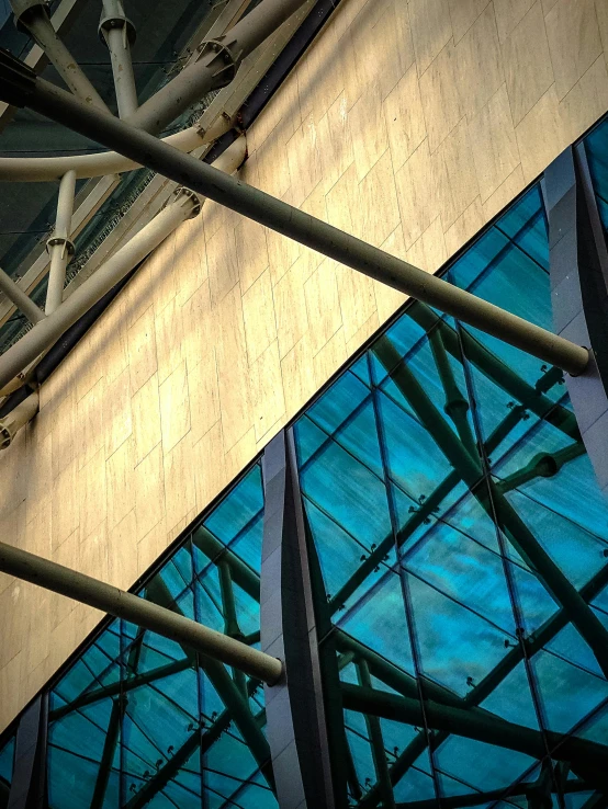 a reflection of a building and its architectural elements