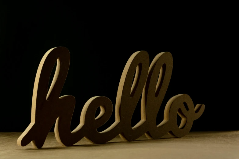 wooden letters spelling out the word hello