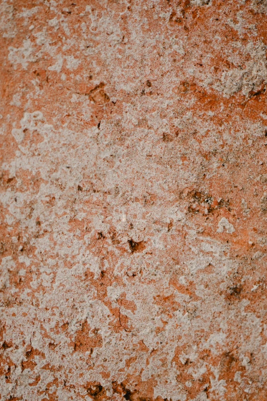 an orange rusted surface with lots of dirt