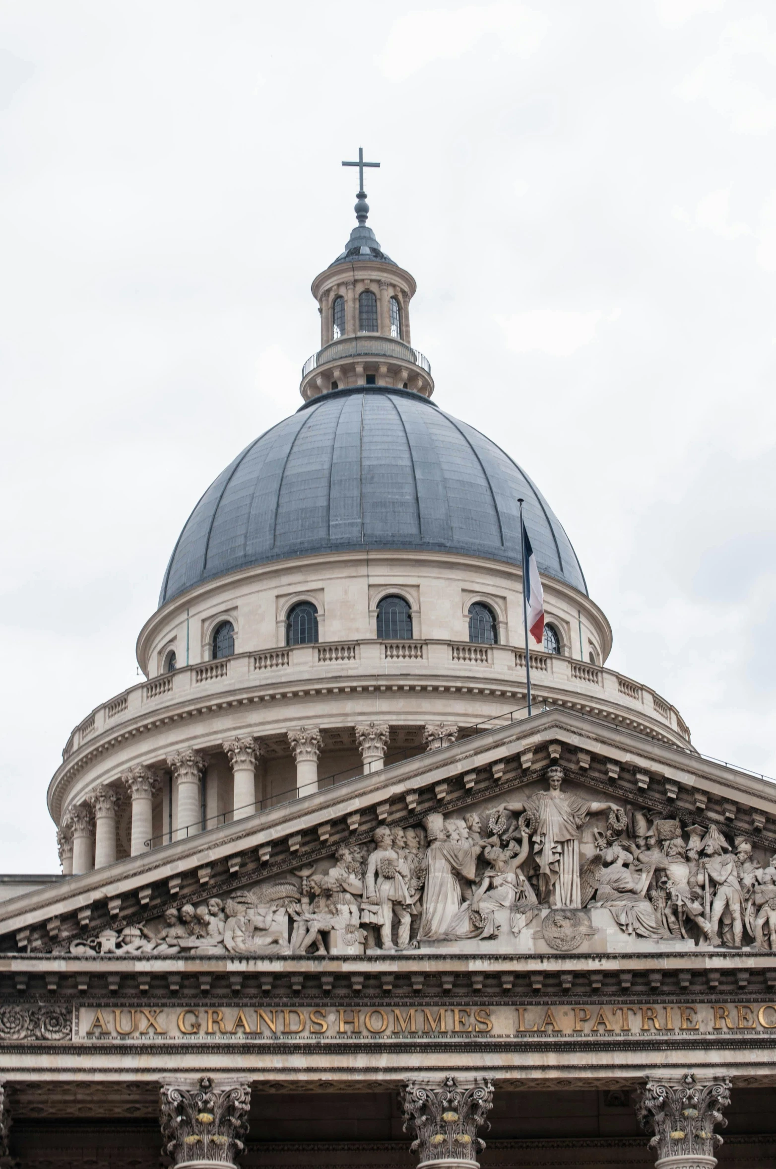 dome of building with statues on the pillars