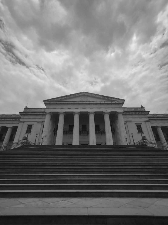 stairs leading to the top of a large building