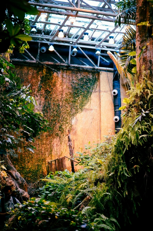 a water way with a walkway going up and on it