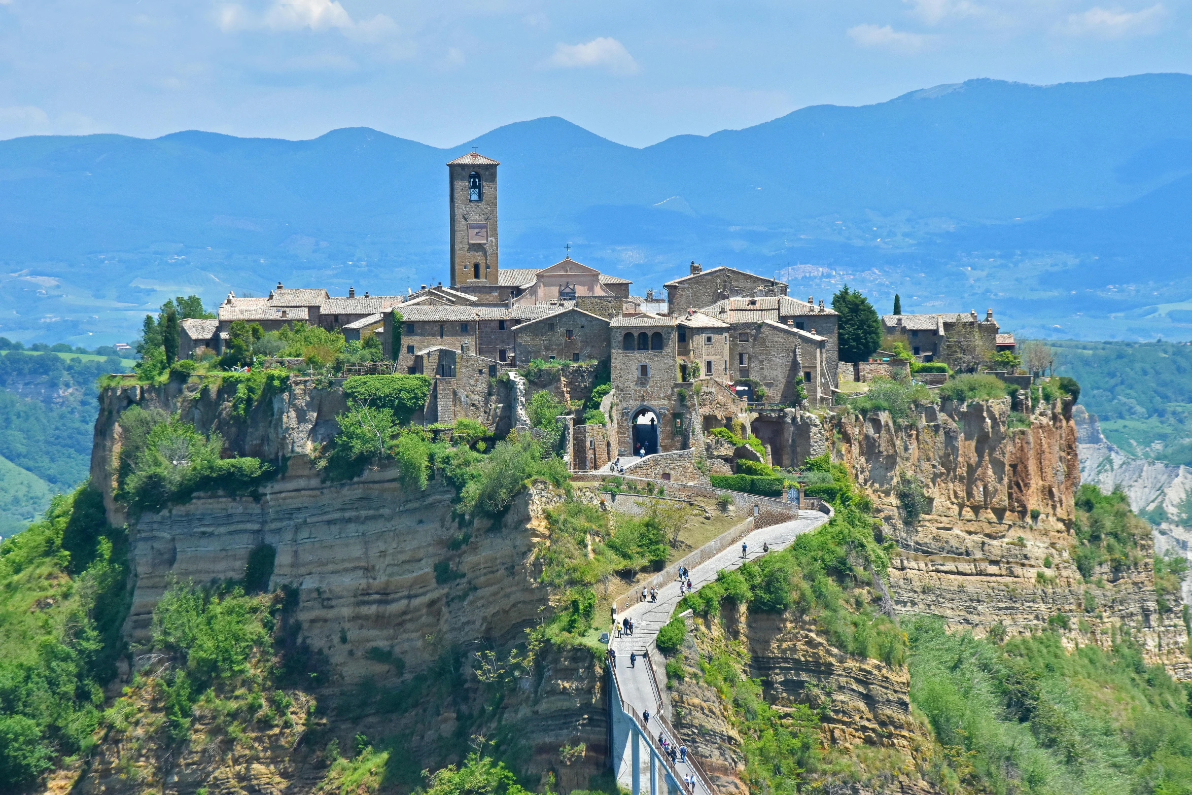 an image of a beautiful town on the mountain side