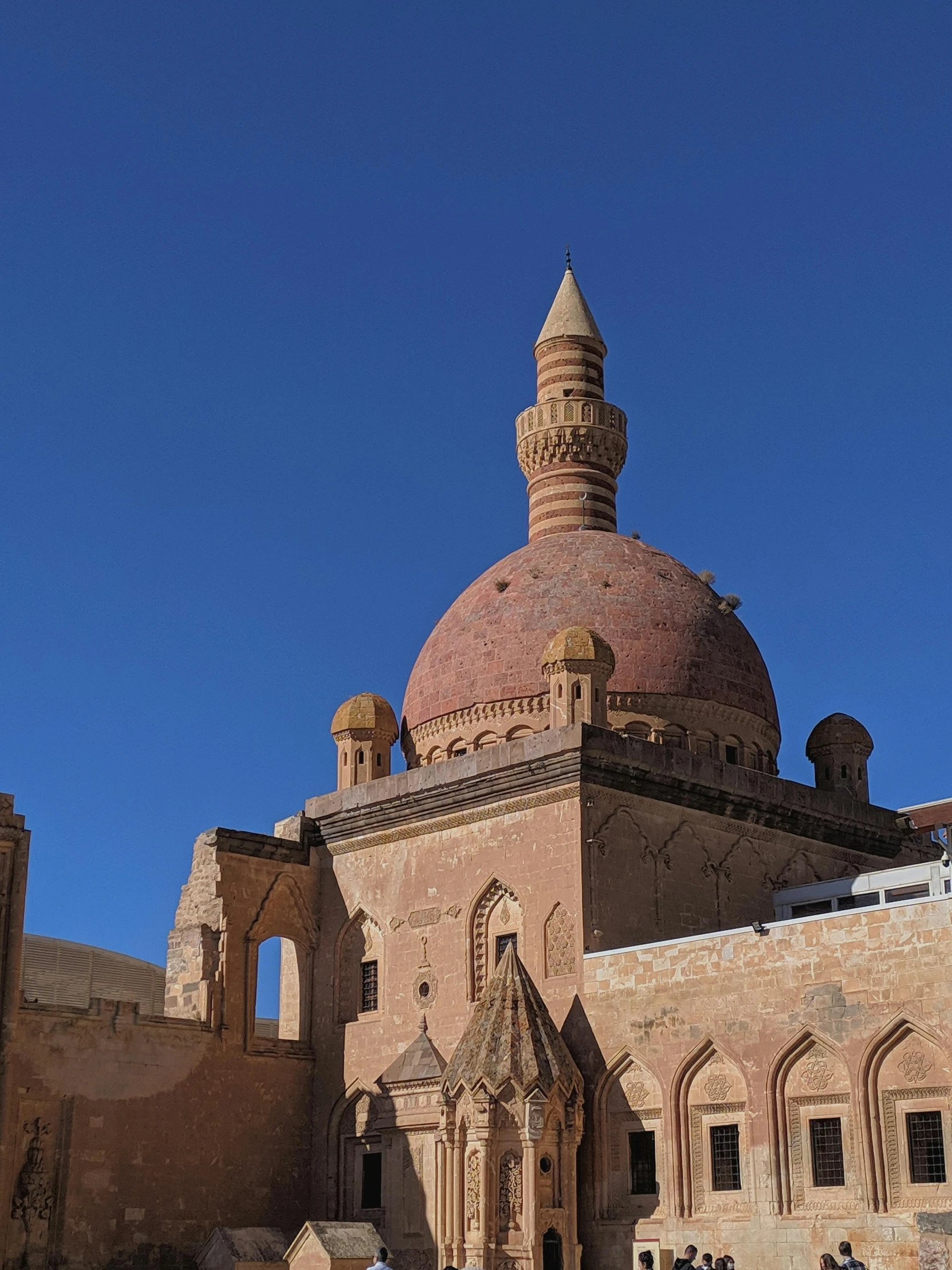 an old building with a dome on top