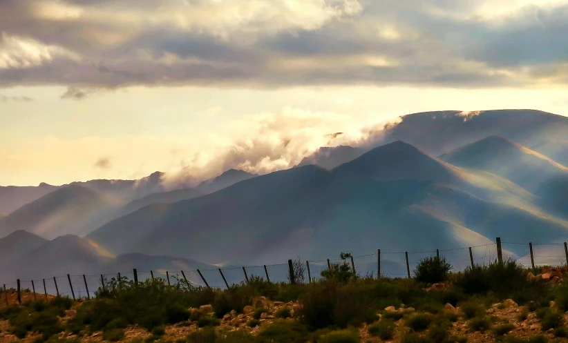 there is an image of the hills with a mountain