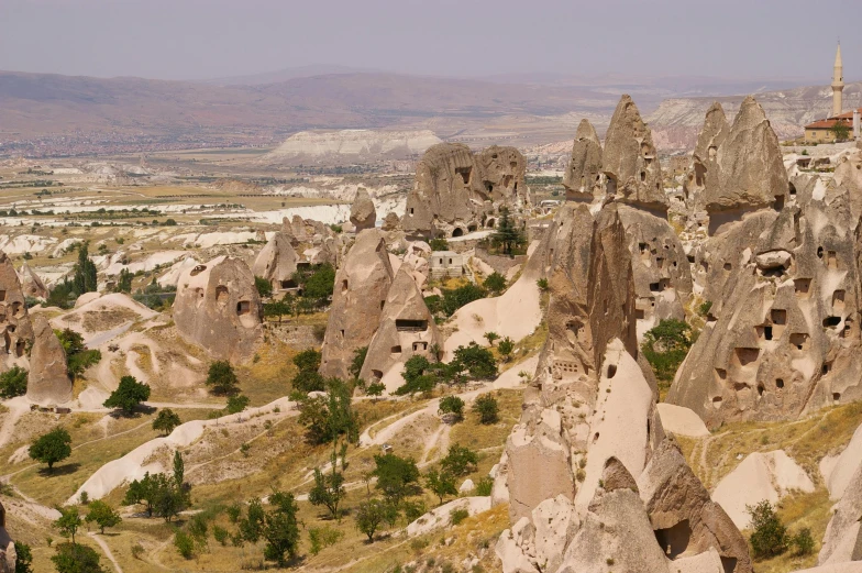 a view of a valley filled with different sized rocks