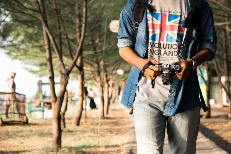 a man with a camera takes his picture