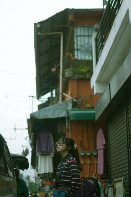 an image of a woman on the street