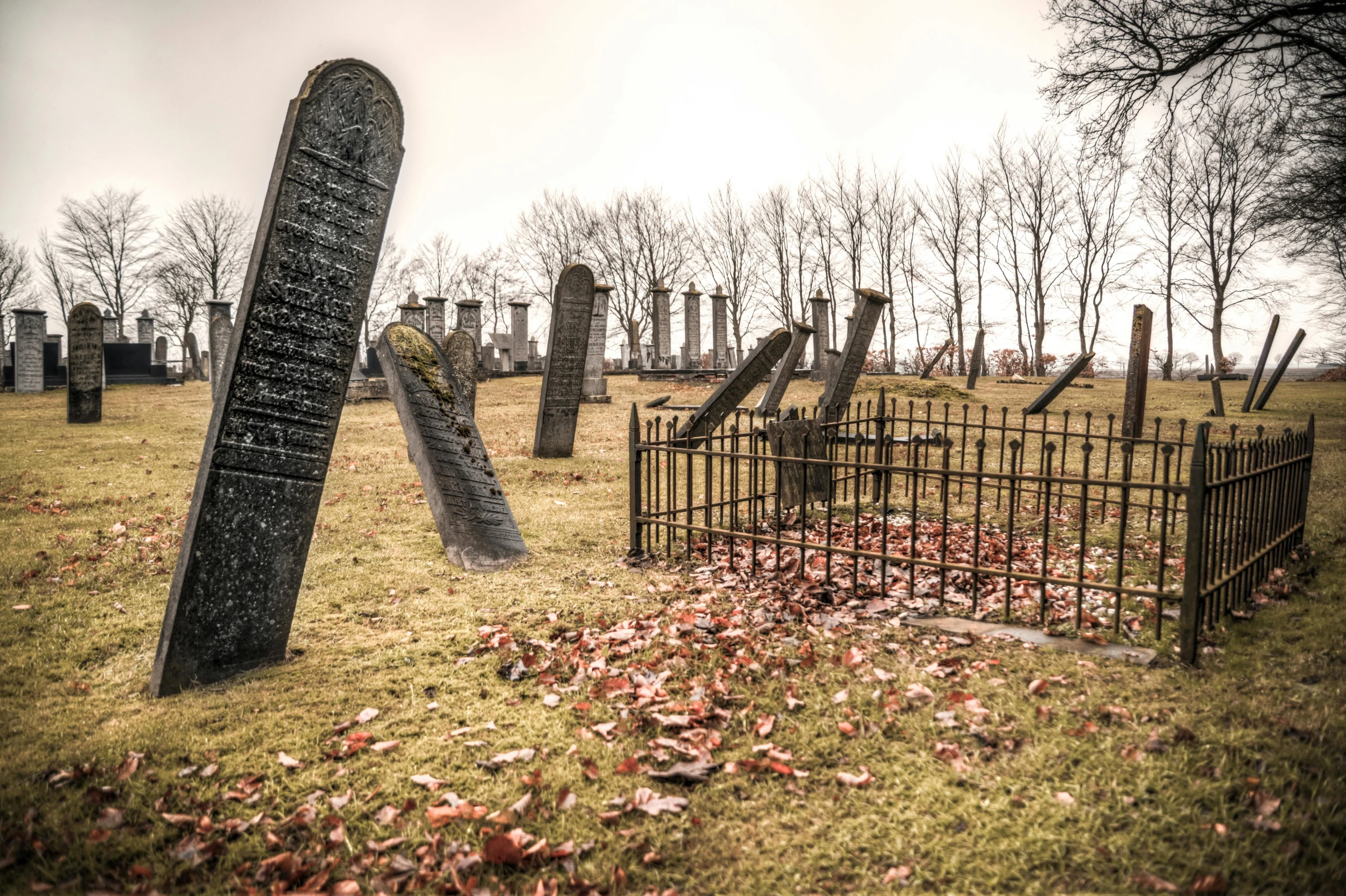 the graveyard is empty and abandoned in all its glory