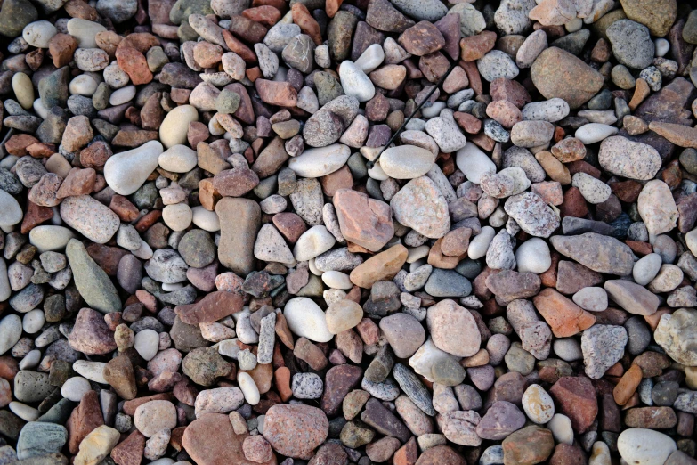a close up s of rocks and pebbles