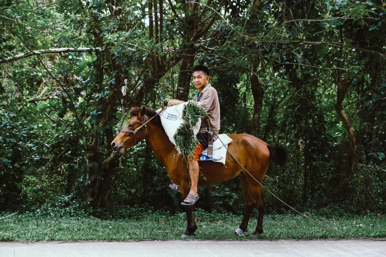 a man that is sitting on a horse