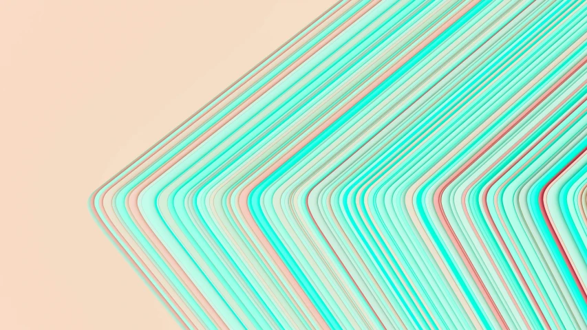 many colored lines in the shape of an abstract structure