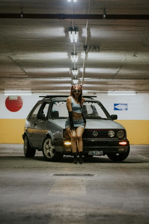 a car being driven inside a tunnel