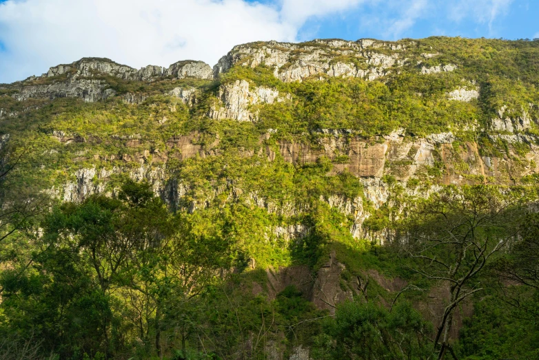 a view of the top of some mountains