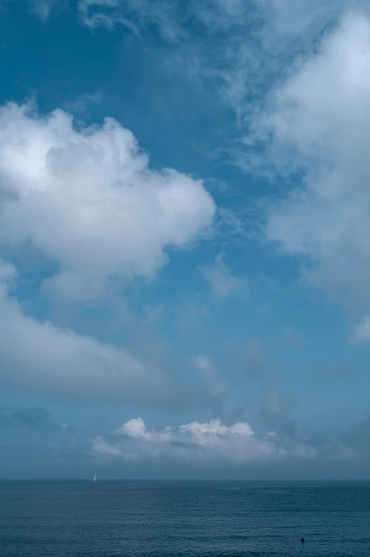 a view of the ocean from an island in the middle