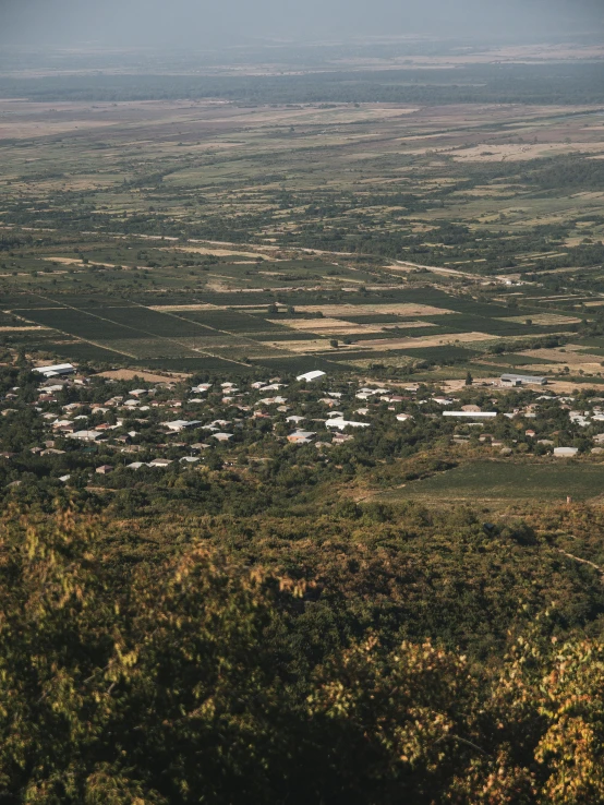 a scenic view over a rural area