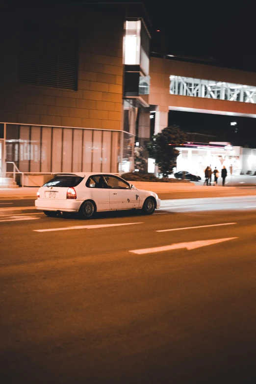 a car that is driving on the street