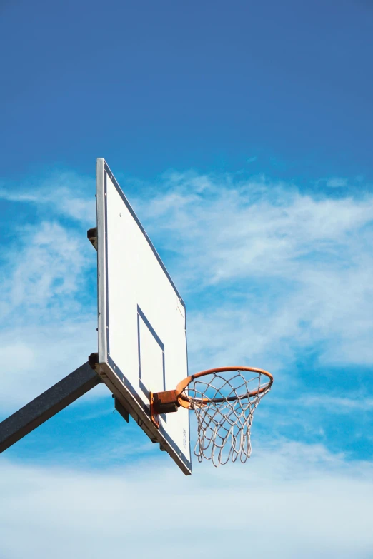 a basketball going into the hoop for his game