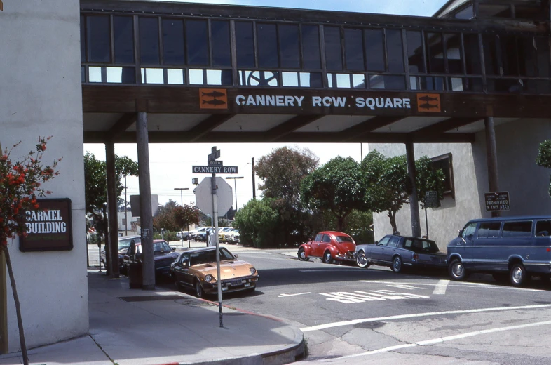 an underpass that is leading to the canal