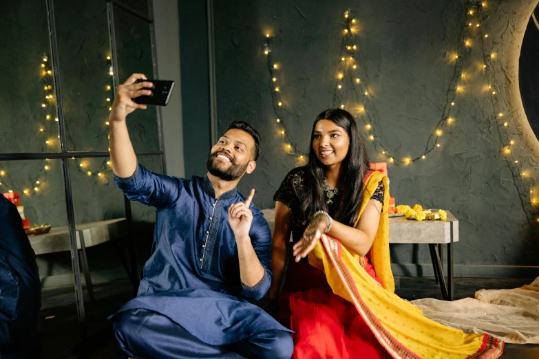 couple dancing together and posing for picture