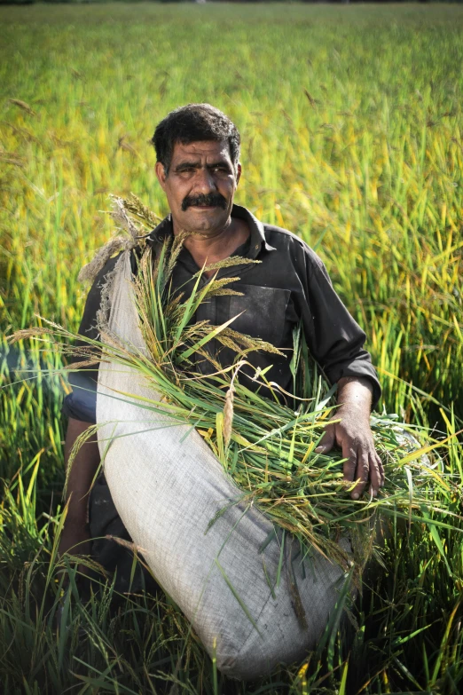 a man holding a large wooden object in his hands