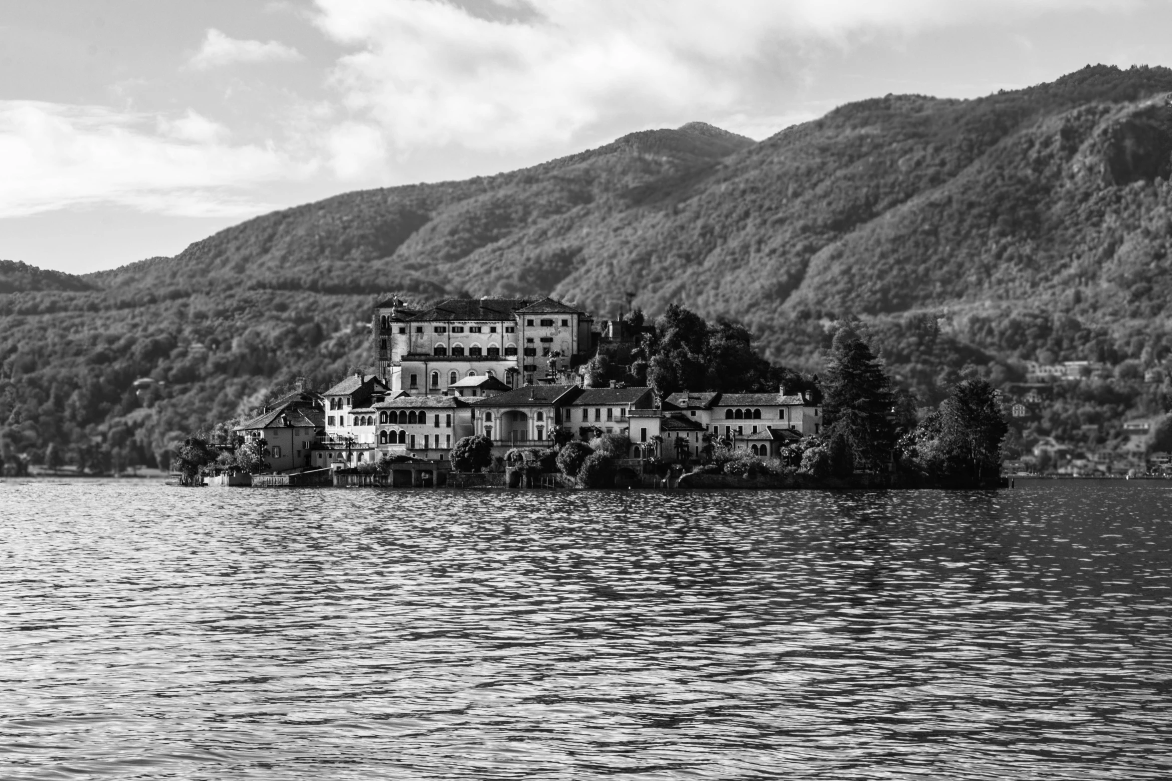 this is an image of a large castle by the water