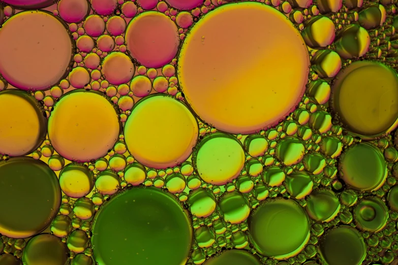 colored bubbles of different sizes and colors