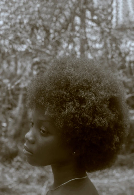 an image of a child with a huge afro