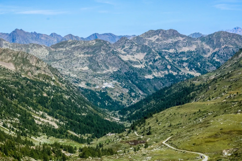 view of the mountains, from above