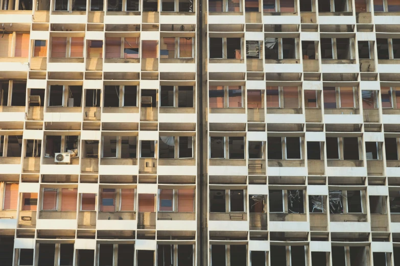 two large balconies are on the side of a building