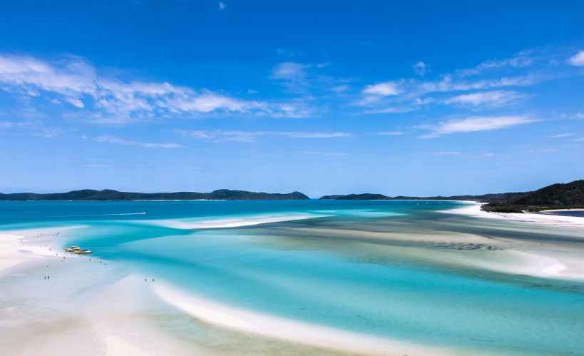 there is a very white sand that looks like it was made of sand