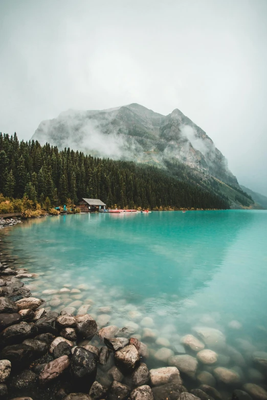 the water is so clear that it has not been taken by the mountains