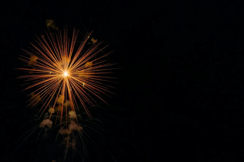 a firework that is shining brightly on the sky