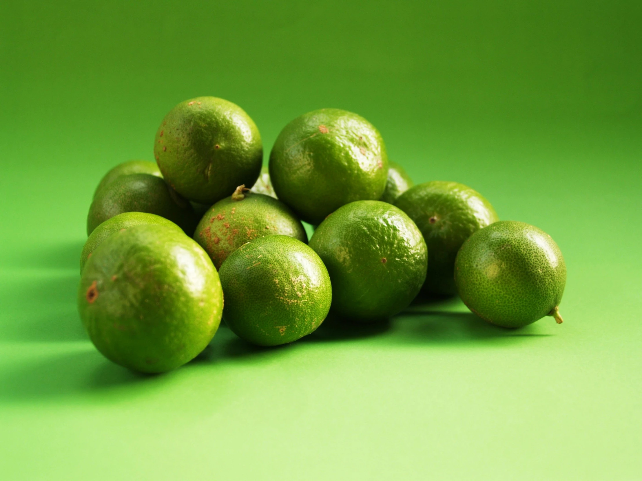 a pile of limes sitting on top of each other