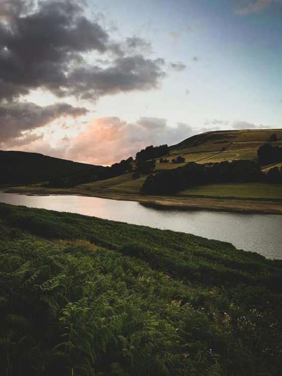 an image of a beautiful scenery taken at dusk