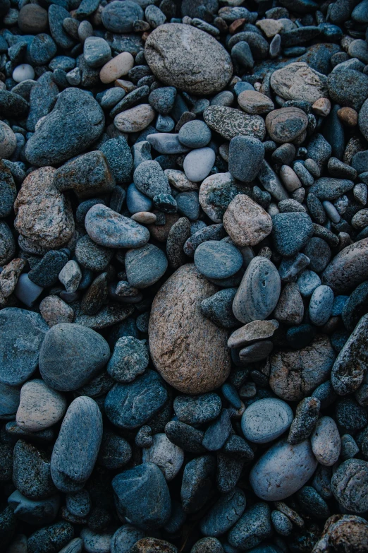 rocks and gravel that is in the ground