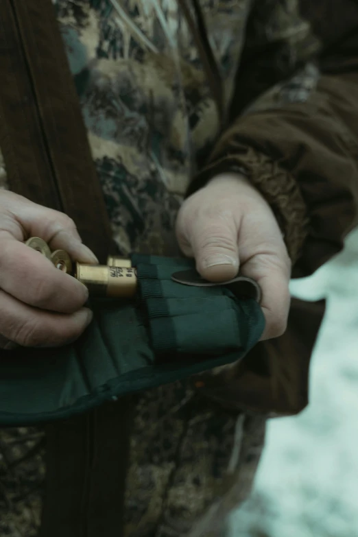 a man with a ss lighter in his hand