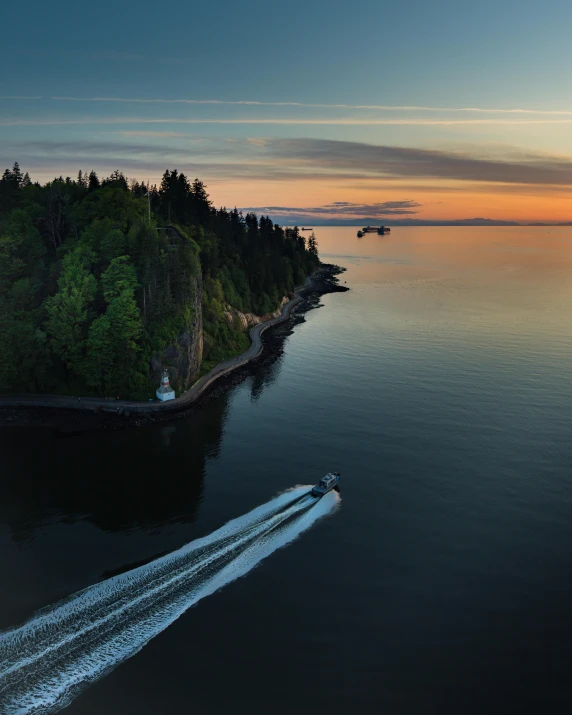 a small boat in a body of water