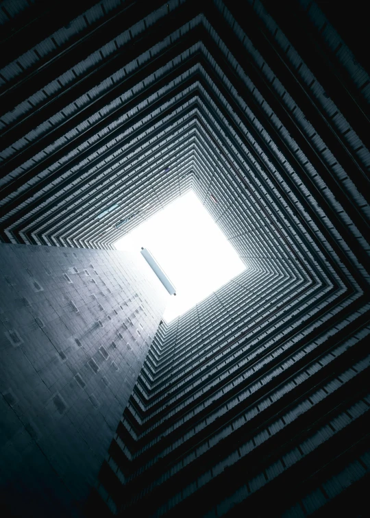 a window in the ceiling of a building