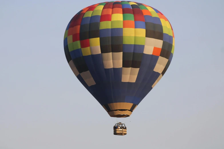 the  air balloon floats high into the air