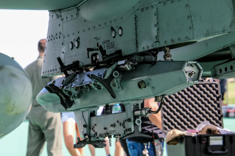 view of the front and side view of a military plane