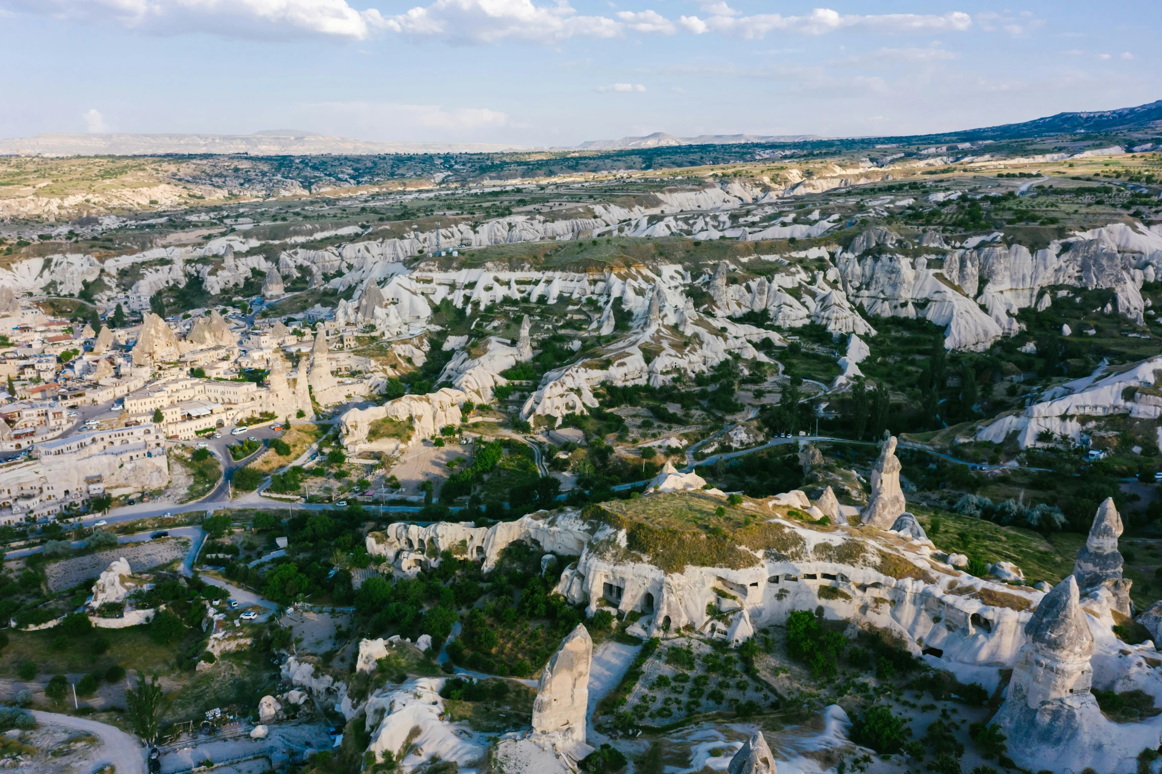 this is an aerial s of the mountains and cliffs