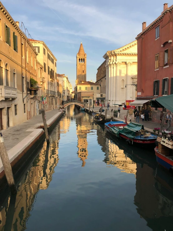 the water is a bright and clear river in town